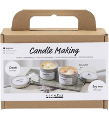 Mini Craft Kit - Candle Casting - Soy Candle w/Aventurin & Amethyst (977753)