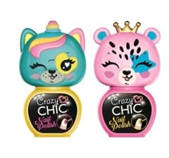 Crazy Chic - Lovely Animals Nail Polish - Yellow & Pink (18844)