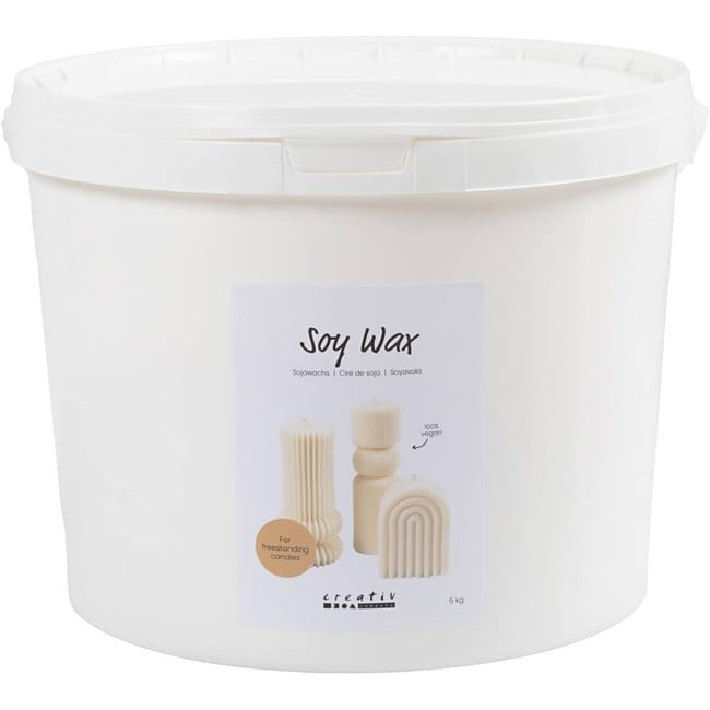 Soy wax, cream, For freestanding candles, 5 kg/ 1 pack (73479)