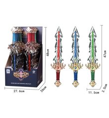 Sea&Sun - Sword w. Light & Sound 10pcs Display (6608A)