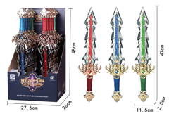 Sea&Sun - Sword w. Light & Sound 10pcs Display (6608A)