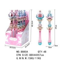 Sea&Sun - Flashing Magic Stick w. Light & Music 6pcs Display (8880A)