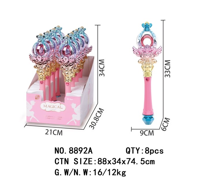 Sea&Sun - Flashing Magic Stick w. Light & Music (8892A)