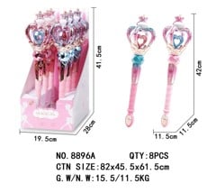 Sea&Sun - Flashing Magic Stick w. Light Music 6pcs Display (8896A)