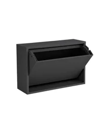 ReCollector - Small Wall storage / Bathroom bin - Black Raven