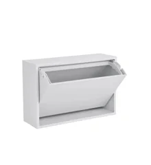 ReCollector - Small Wall storage / Bathroom bin - Brilliant White