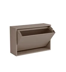 ReCollector - Small Wall storage / Bathroom bin - Fungi Brown