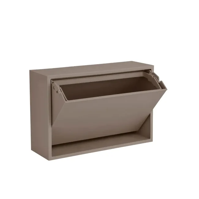 ReCollector - Small Wall storage / Bathroom bin - Fungi Brown