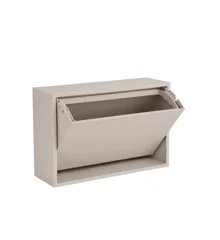 ReCollector - Small Wall storage / Bathroom bin - Silver Cloud grey