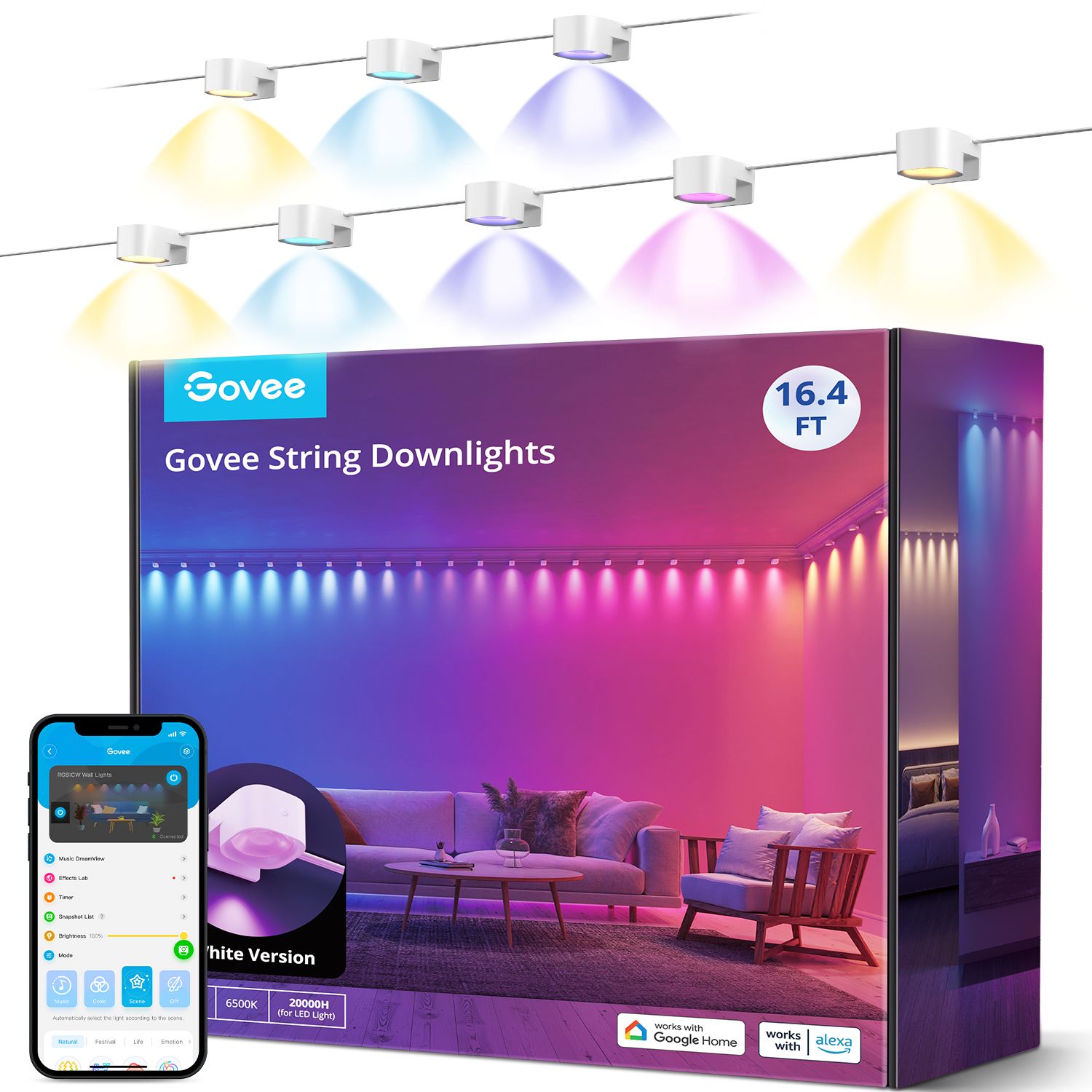 Govee - RGBIC Snor Downlights (3m)