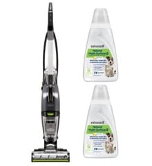 Bissell - Crosswave Hydrostem Pet Select & 2x Cleaning Solution Natural Multi-Surface Pet 1L - Bundle