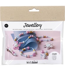 Mini Craft Kit - Jewellery, blue, light blue, pastel pink, 1 pack (977747)