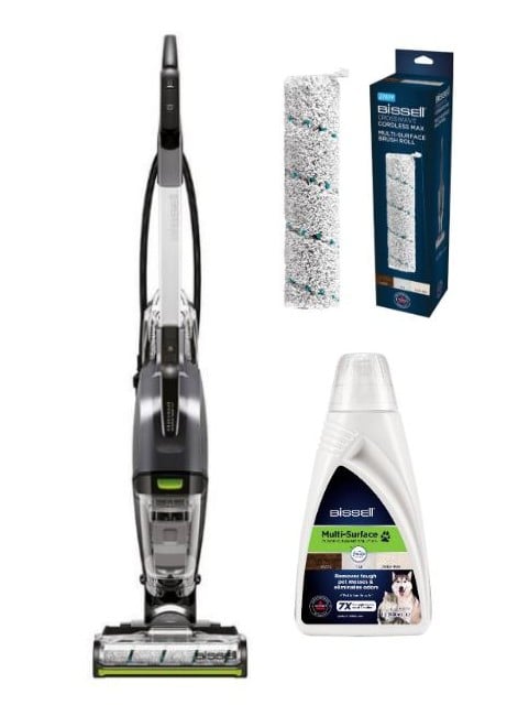 Bissell - Crosswave Hydrostem Pet Select, Multi-Surface Brush Roll Crosswave Max & MultiSurface Pet Febreze - Bundle