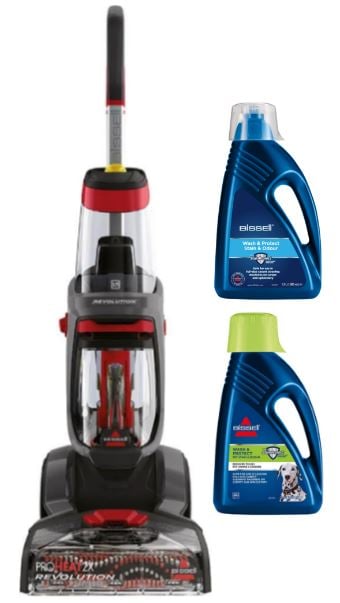 Bissell - ProHeat 2x Revolution Carpet Cleanerl, Wash&Protect 1,5 ltr.&Wash&Protect Pet 1,5 ltr. - Bundle