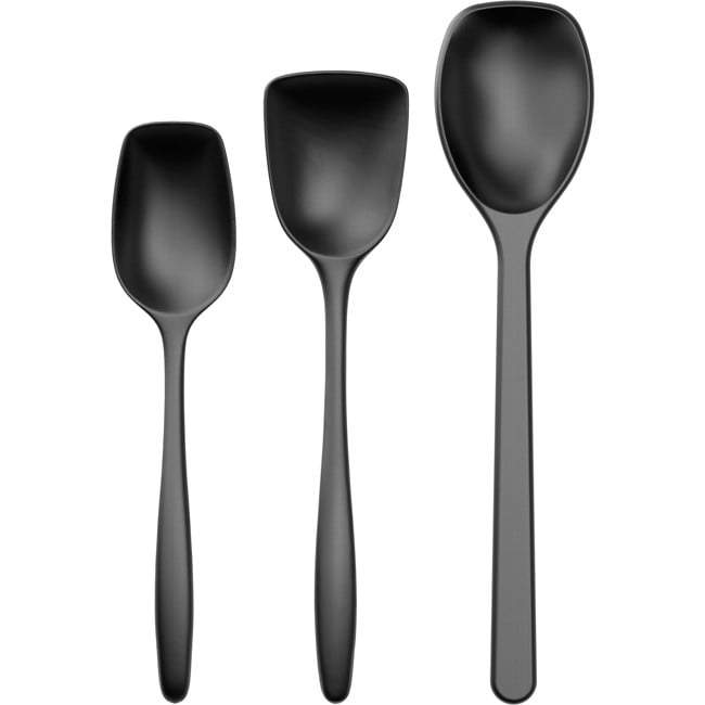 Rosti - NEW Classic kitchen spoons, Set of 3 - Carbon Black