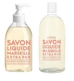 COMPAGNIE DE PROVENCE - Liquid Marseille Soap Pink Grapefruit 300 ml + COMPAGNIE DE PROVENCE - Liquid Marseille Soap Pink Grapefruit Refill 1000 ml