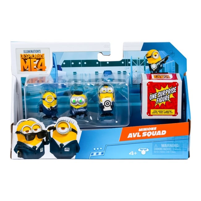 Despicable Me 4 - 5 cm Mini Mayhem Figurer 4 stk pk - 2 varianter