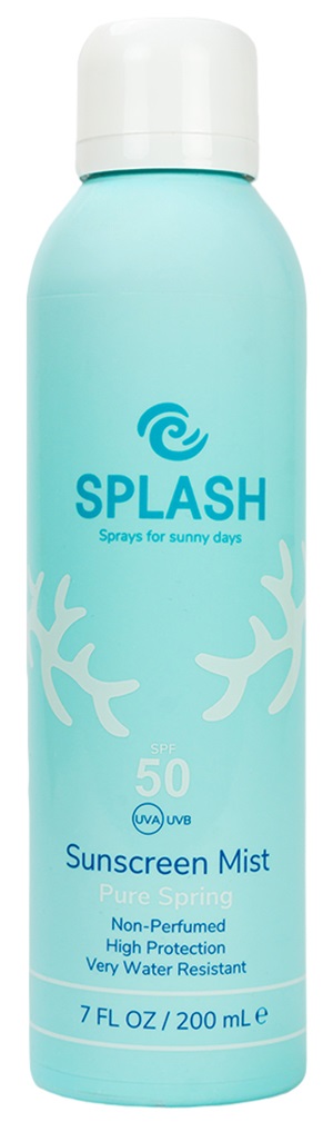 SPLASH - Pure Spring Non-Perfumed Sunscreen Mist SPF 50+ 200 ml - Skjønnhet