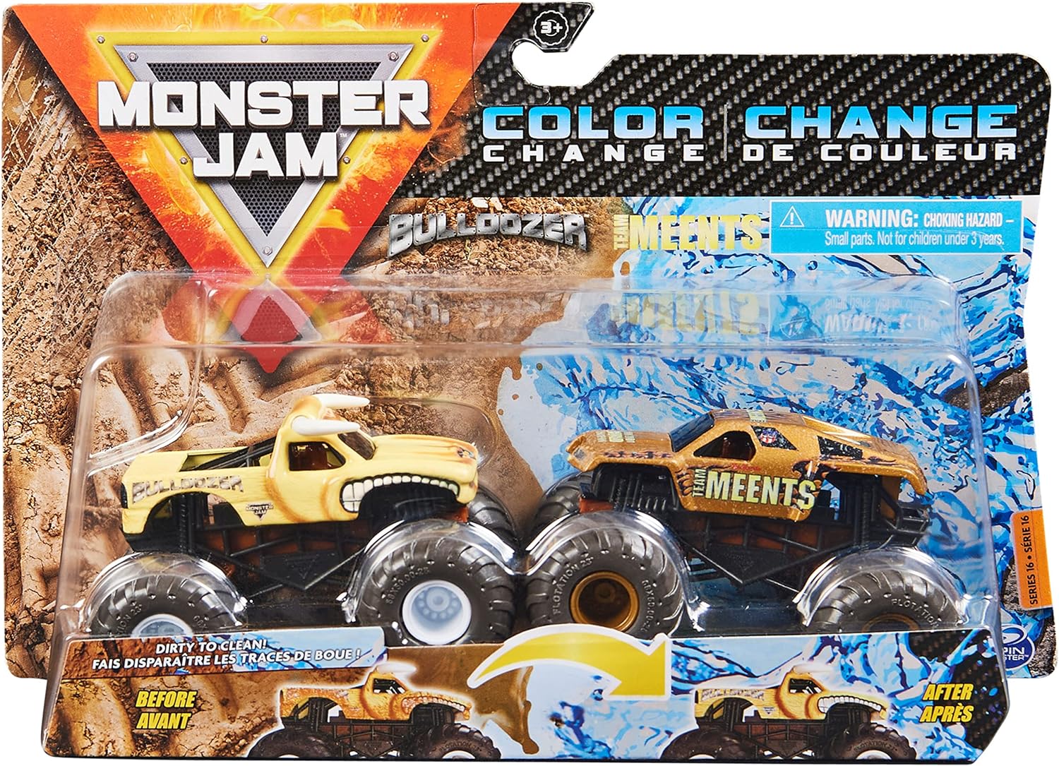 Monster Jam - Color Change - Bulldozer vs. Team Meents - Leker