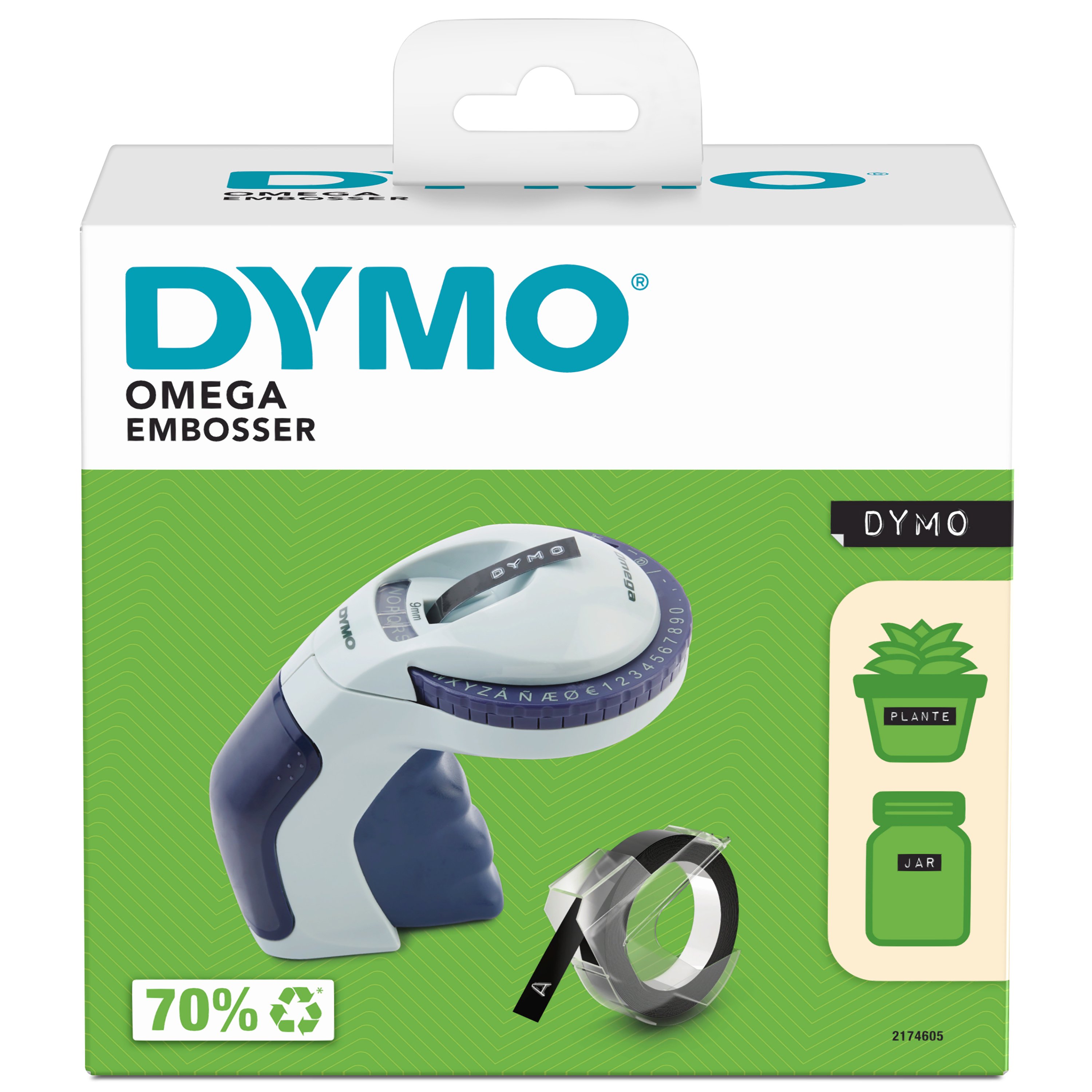 DYMO - Omega Home Embossing Label Maker DK/NO (2174605) - Kontor og skoleutstyr