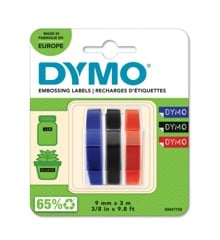 DYMO - Embosser Tape 9mm x 3m (3 pack) (S0847750)