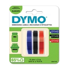 DYMO - Embosser Tape 9mm x 3m (3 pack) (S0847750)