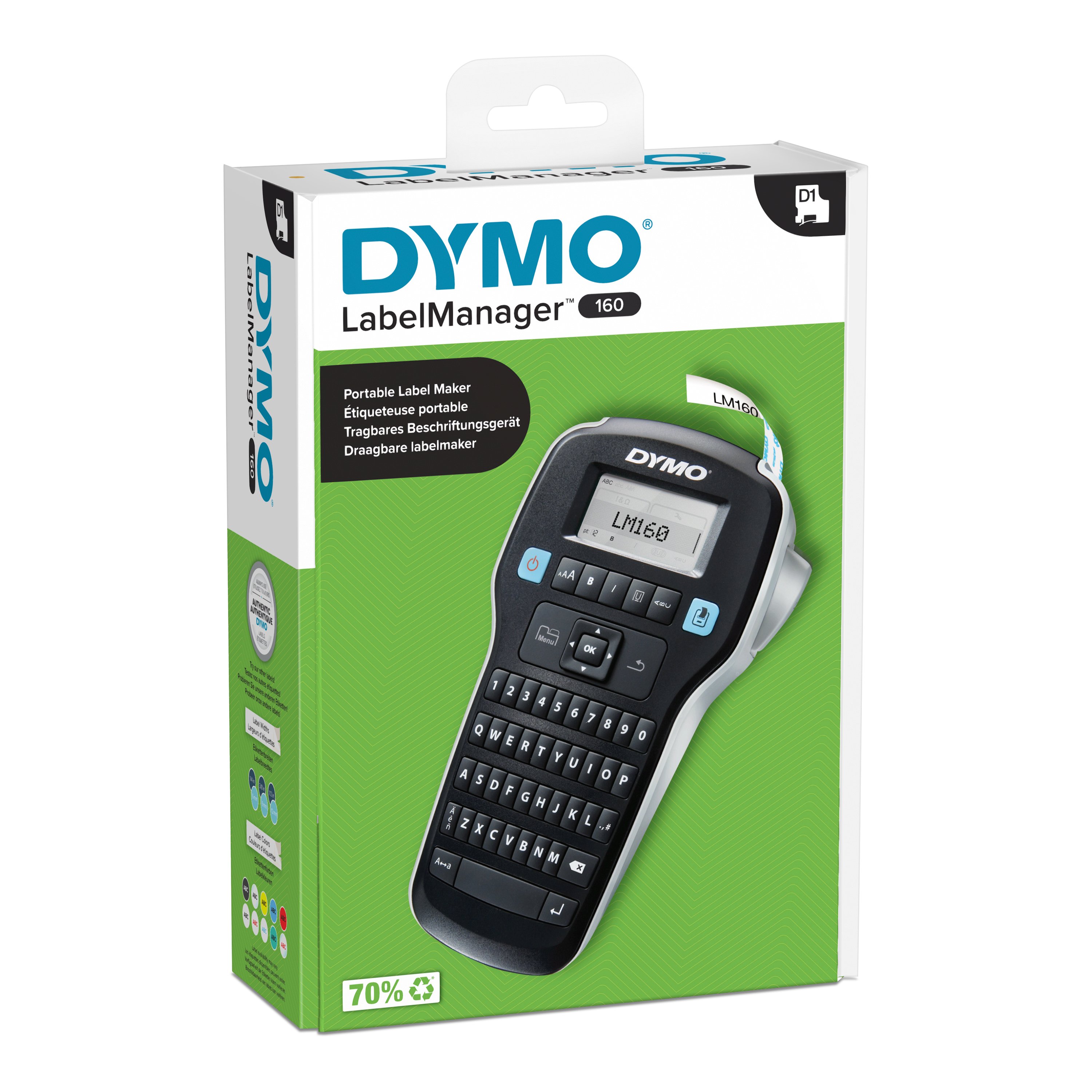 DYMO - LabelManager™ 160 Label maker Qwerty (2174612) - Kontor og skoleutstyr