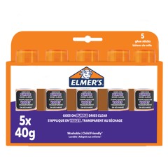 Elmer's - Forsvindende Lilla Limstift 40 gram (5 pak)