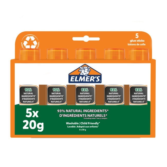 Elmer's - Pure School Lim stift 20 gram (5-pak)