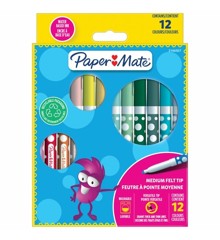 Paper Mate - Børnetusser med filtspids (12 styk)