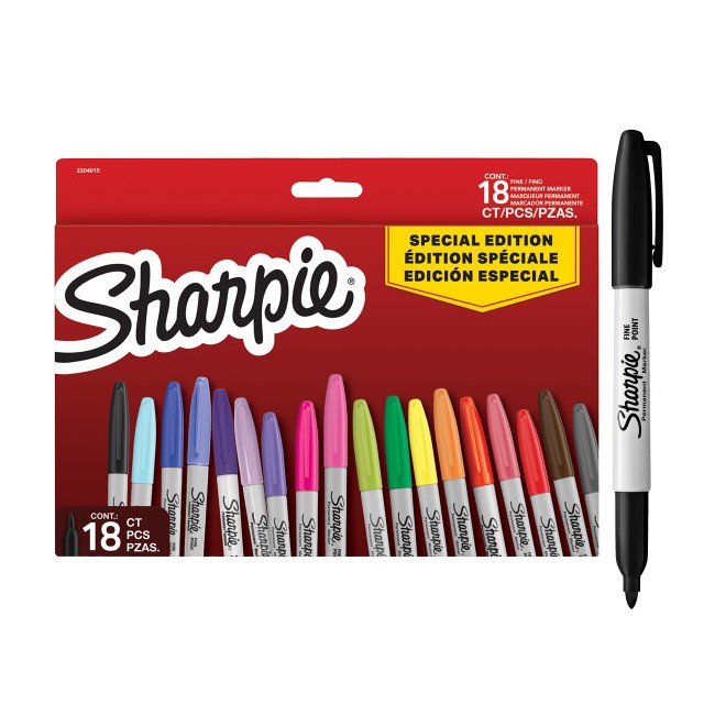 Sharpie - Permanent Marker Fine Special Edition 18-Blister (2204015)