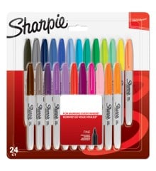 Sharpie - Permanent Marker Fine Assorted Colours 24-Blister (2065405)