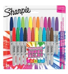 Sharpie - Permanent Marker Fine Colour Burst 24-Blister (1956292)