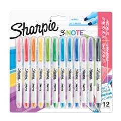 Sharpie - S-Note Alsidig 2-i-1-spids (12 styk)