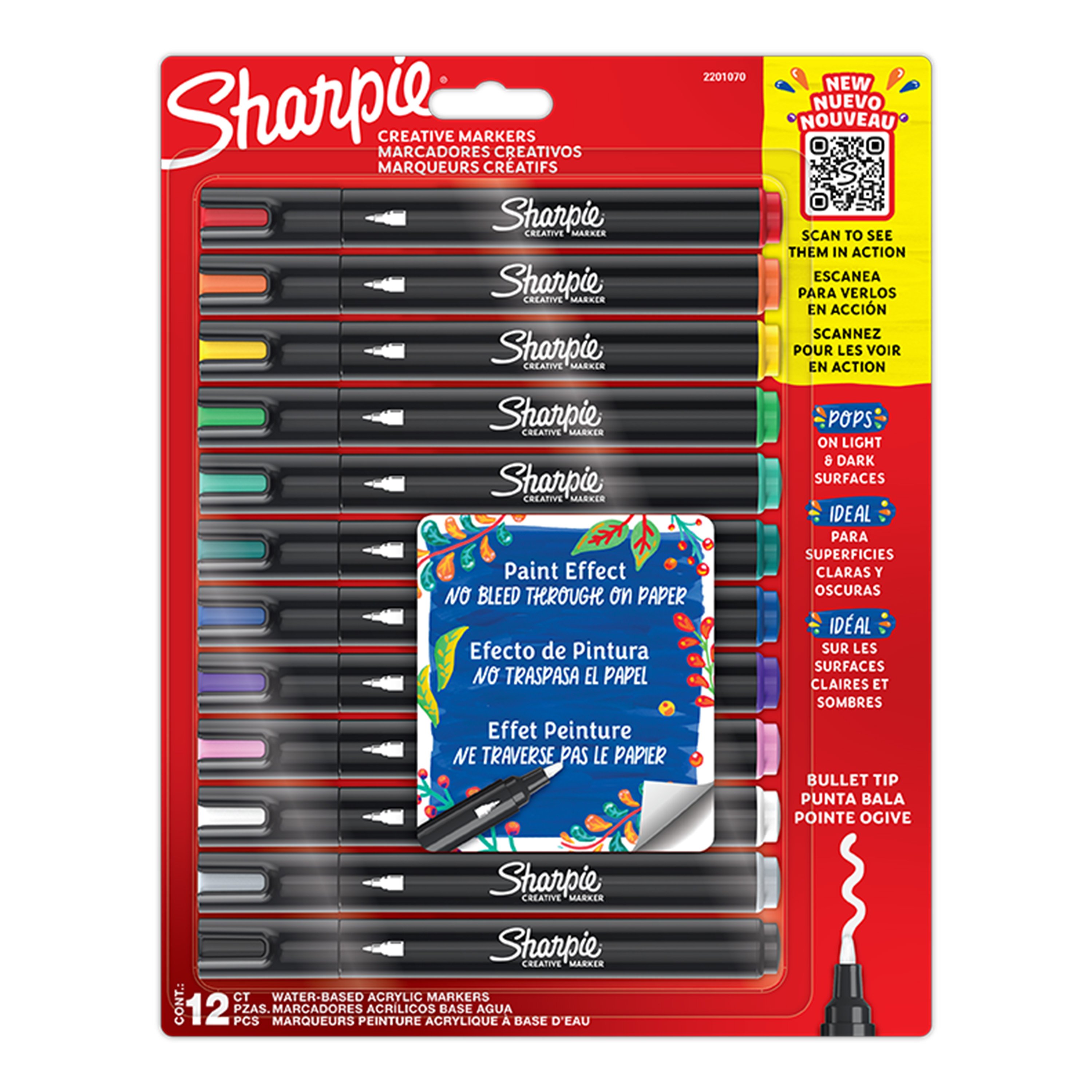 Sharpie - Creative Acrylic Marker 12-Blister (2201070)