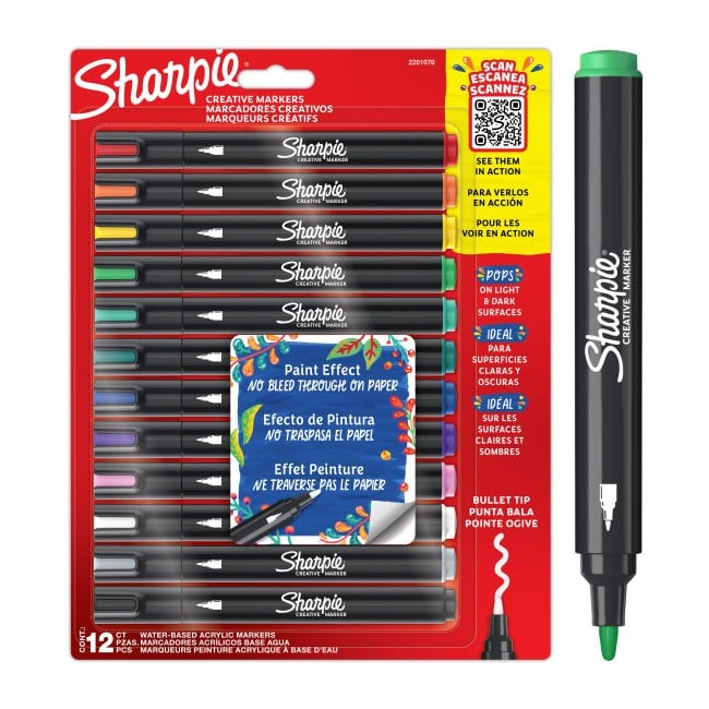 Sharpie - Creative Akryl tuscher 12-stk