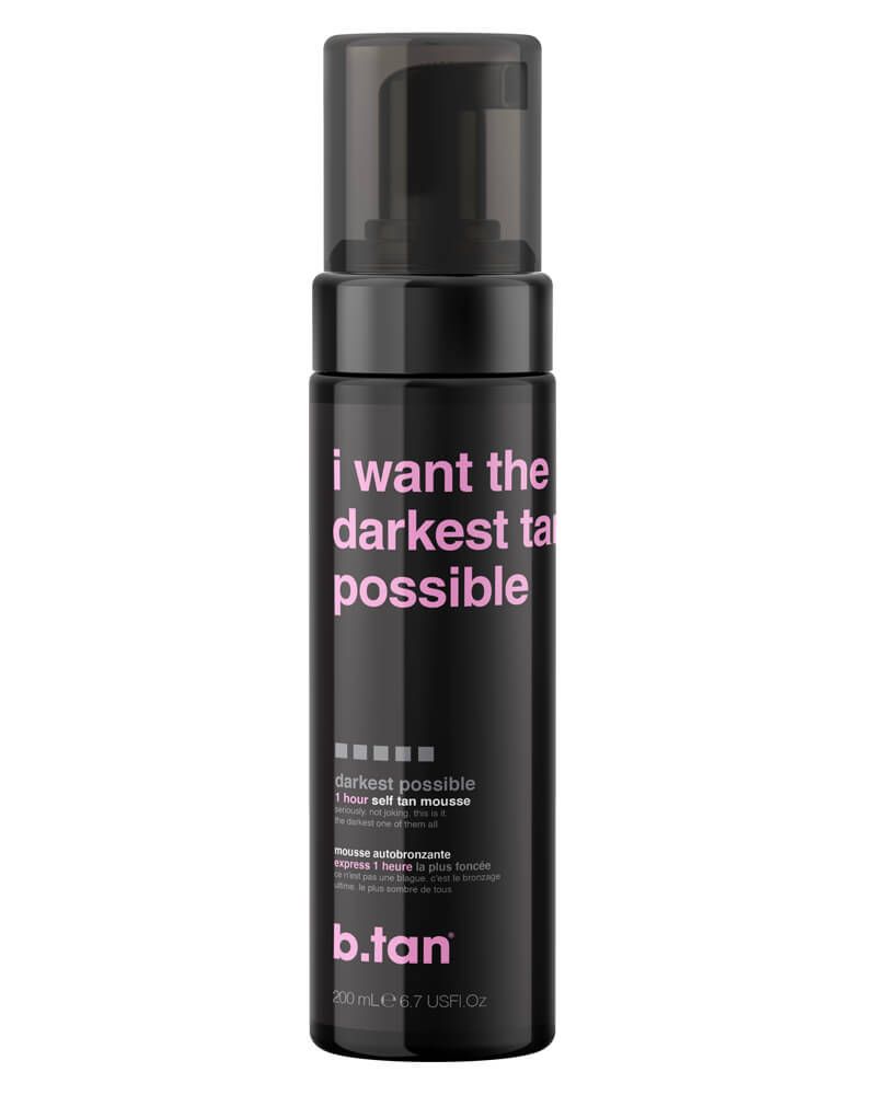 b.tan - I Want The Darkest Tan Possible Tan Mousse 200 ml - Skjønnhet