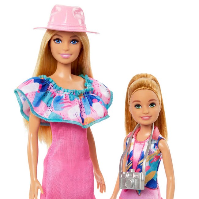 Barbie - Stacie & Barbie Doll Set With 2 Pets (HRM09)