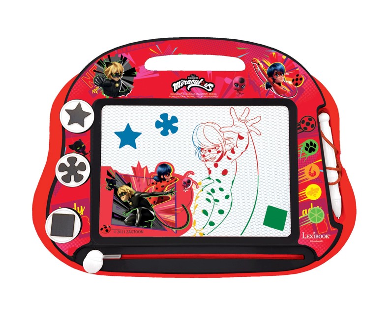 Lexibook - Miraculous Magnetic  Drawing Board with accessories (CRMI550)