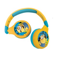 Lexibook - Minions 2 i 1 Bluetooth®-hovedtelefoner