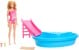 Barbie - Doll And Pool Playset, Blonde With Pool, Slide, Towel And Drink Accessories (HRJ74) thumbnail-1