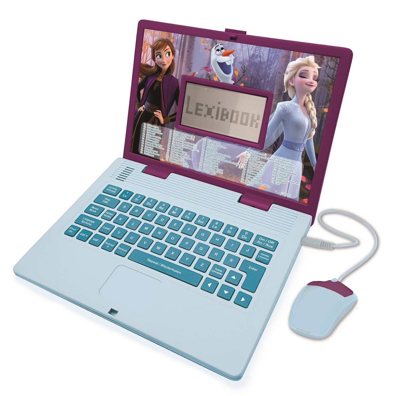Lexibook - Frozen Bilingual Educational laptop– 124 activities (ENG) (JC598FZi3)