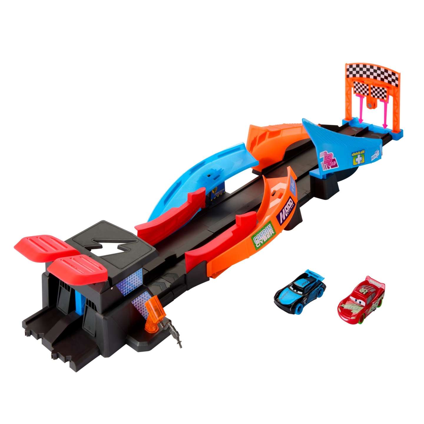 Disney Pixar - Cars Glow Racers Launch&Criss-Cross Glow Race Playset (HPD80) - Leker
