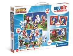 Clementoni - Edukit 4 i 1 Puslespil & Spil - Sonic