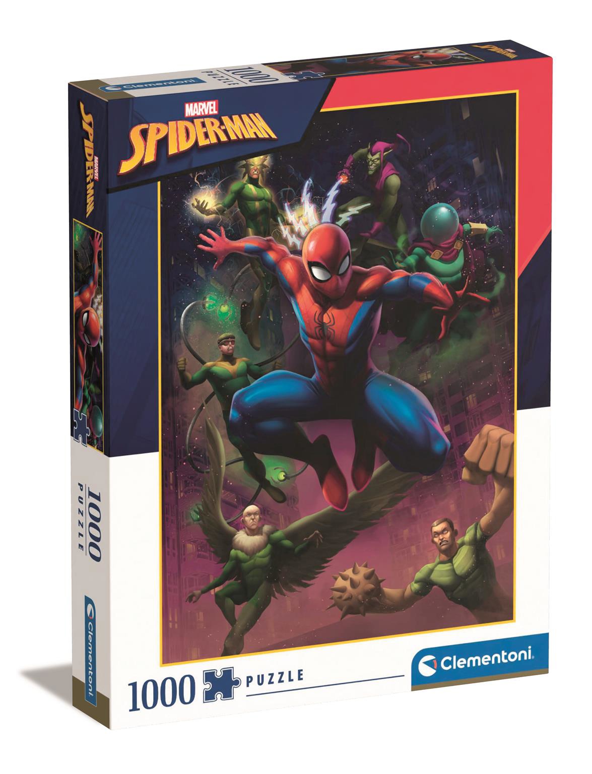 Clementoni - Puzzle Spiderman Illustrated (1000 pcs) (39742) - Leker
