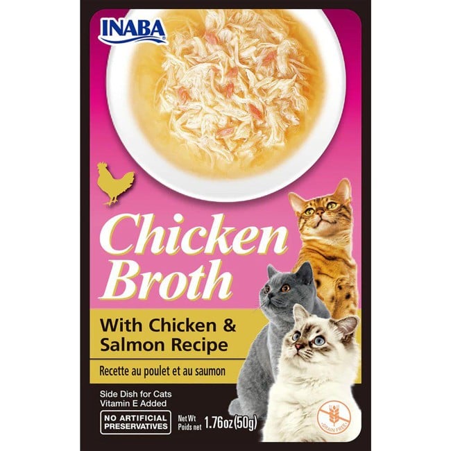 CHURU - 12 x Chicken Broth Med Kylling og Laks 12 x40 gr