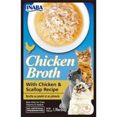 CHURU - 12 x Chicken Broth Med Kylling og Kammuslinger 12 x 40gr