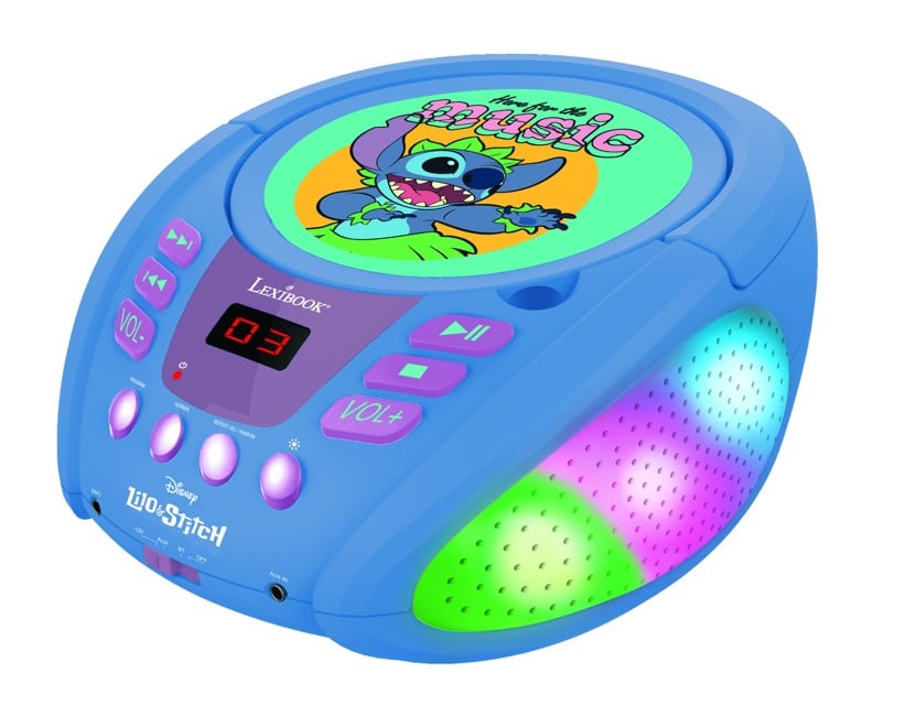 Lexibook - Stitch Bluetooth® CD Player with Lights (RCD109D)