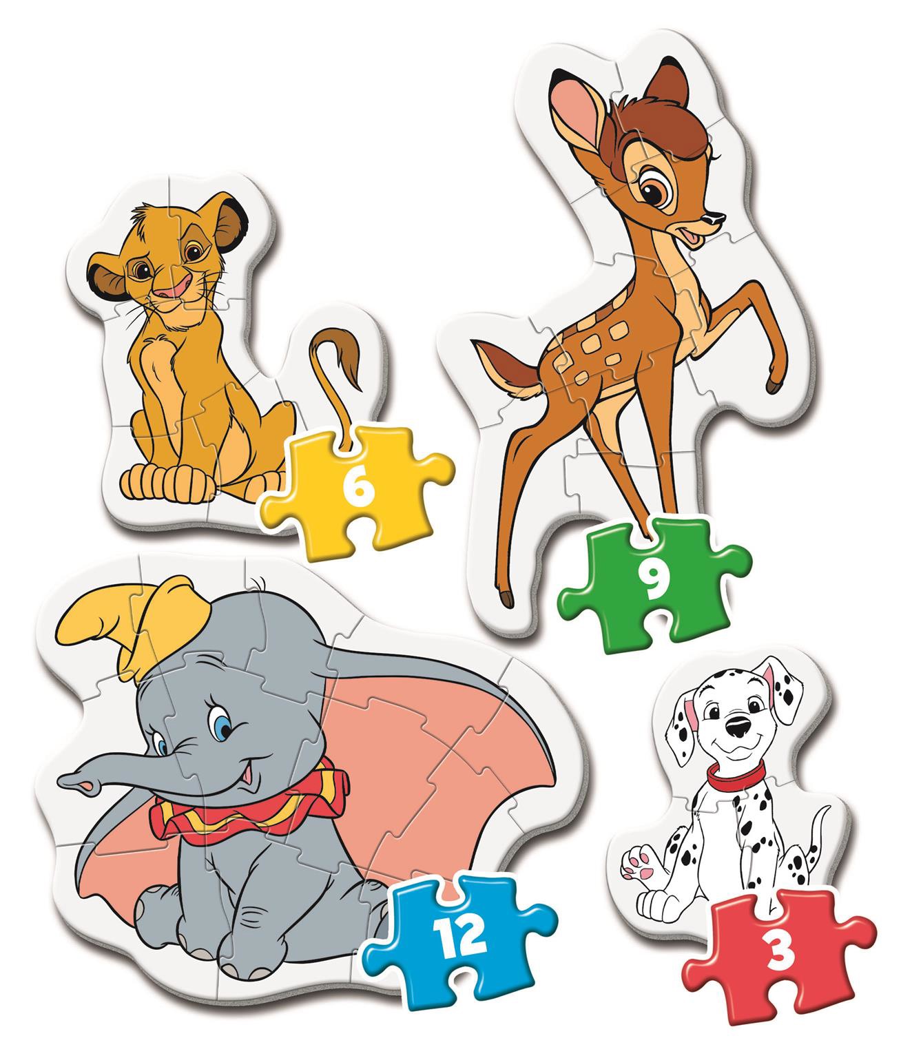 Clementoni - My first puzzle 3-6-9-12 pcs - Disney Classic (20806) - Leker