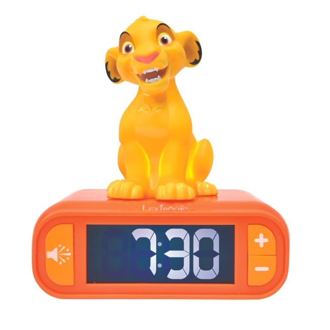 Lexibook - Simba Night light Alarm Clock with sounds (RL800AN)